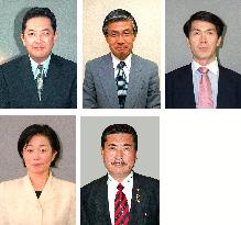 (1)Five candidates vie for Nagano governor post